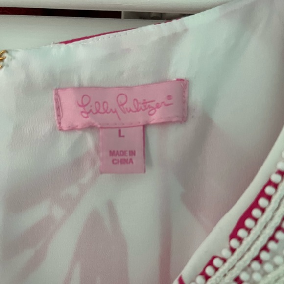 Lilly Pulitzer Pink and White Dress - Picture 2 of 2